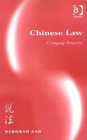 Cover of: Chinese law: a language perspective = Shuo fa