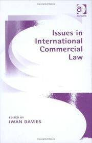 Cover of: Issues In International Commercial Law