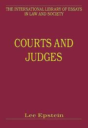 Cover of: Courts and judges by edited by Lee Epstein.