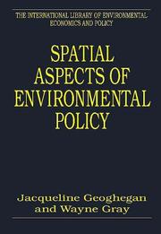 Cover of: Spatial aspects of environmental policy | 