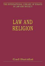 Cover of: Law and religion