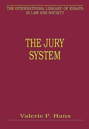 Cover of: The jury system by edited by Valerie P. Hans.