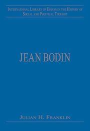 Cover of: Jean Bodin (International Library of Essays in the History of Social and Political Thought)