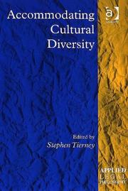 Cover of: Accommodating Cultural Diversity (Applied Legal Philosophy) by Stephen Tierney