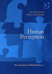 Cover of: Human Perception (The International Library of Psychology)