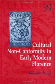 Cover of: Cultural Non-Conformity in Early Modern Florence by Domenico Zanre