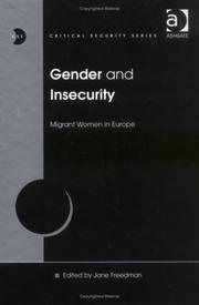 Cover of: Gender and Insecurity by Jane Freedman