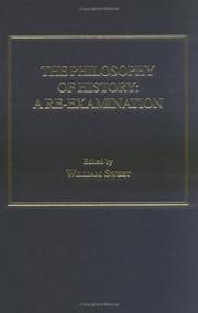 Cover of: The philosophy of history: a re-examination