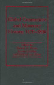 Cover of: Global Connections and Monetary History, 1470-1800