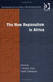 Cover of: The New Regionalism in Africa (The International Political Economy of New Regionalisms Series)