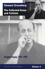 Cover of: The Collected Essays and Criticism, Volume 2: Arrogant Purpose, 1945-1949