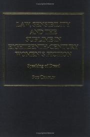 Cover of: Law, sensibility, and the sublime in eighteenth-century women's fiction: speaking of dread
