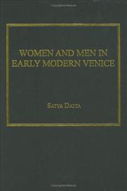 Cover of: Women and men in early modern Venice: reassessing history