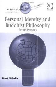 Cover of: Personal Identity and Buddhist Philosophy | Mark Siderits
