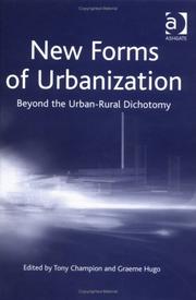 Cover of: New Forms of Urbanization: Beyond the Urban-Rural Dichotomy