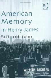 Cover of: American memory in Henry James: void and value