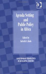 Cover of: Agenda Setting and Public Policy in Africa (Contemporary Perspectives on Developing Societies)
