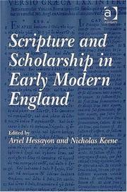 Cover of: Scripture and scholarship in early modern England