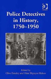 Cover of: Police detectives in history, 1750-1950