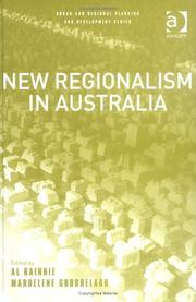 Cover of: New Regionalism In Australia (Urban and Regional Planning and Development Series) | 