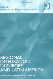 Cover of: Regional Integration in Europe and Latin America: Monetary and Financial Aspects