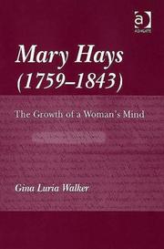 Cover of Mary Hays (1759-1843)