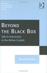 Cover of: Beyond the black box: talk-in-interaction in the airline cockpit