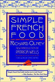 Cover of: Simple French food by Olney, Richard.