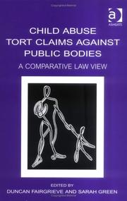 Cover of: Child Abuse Tort Claims Against Public Bodies by 