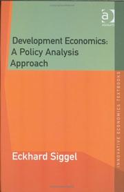 Cover of: Development Economics: A Policy Analysis Approach (Innovative Economics Textbooks) (Innovative Economics Textbooks) (Innovative Economics Textbooks)
