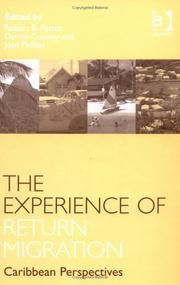 Cover of: The Experience of Return Migration: Caribbean Perspectives