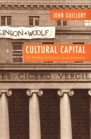 Cover of: Cultural capital by John Guillory