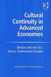 Cover of: Cultural Continuity In Advanced Economies by Gustav Schachter, Saul Engelbourg