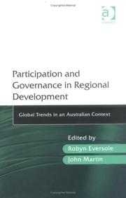 Cover of: Participation and governance in regional development: perspectives from Australia