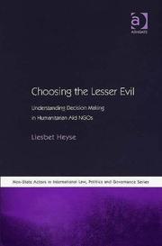 Choosing the lesser evil by Liesbet Heyse