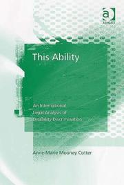 Cover of: This Ability by Anne-Marie Mooney Cotter