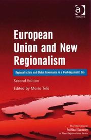 Cover of: European Union and New Regionalism by Mario Telo, Mario Telo