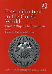 Cover of: Personification In The Greek World: From Antiquity To Byzantium (Publications for the Centre for Hellenic Studies, King's College London)