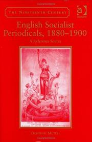 Cover of: English socialist periodicals, 1880-1900: a reference source