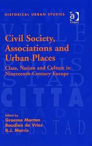 Cover of: Civil society, associations, and urban places by edited by Graeme Morton, R.J. Morris, and Boudien de Vries.