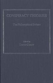 Cover of: Conspiracy theories: the philosophical debate