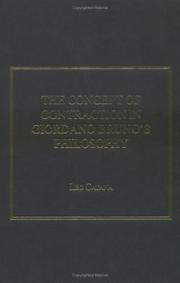 Cover of: The Concept of Contraction in Giordano Bruno's Philosophy by Leo Catana