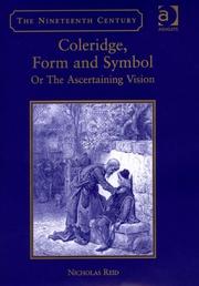Cover of: Coleridge, Form And Symbol | Nicholas Reid