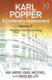Cover of: Karl Popper, a Centenary Assessment by 