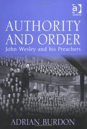 Cover of: Authority and order by Adrian Burdon