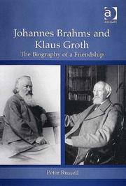 Cover of: Johannes Brahms and Klaus Groth | Russell, Peter
