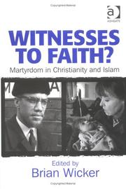 Cover of: Witnesses to Faith? by Brian Wicker