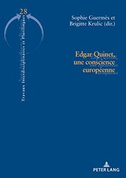 Cover of: Edgar Quinet, une Conscience Européenne