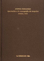 Cover of: Aportación a la monografía de Acapulco, México, 1932 by Fernández, Justino