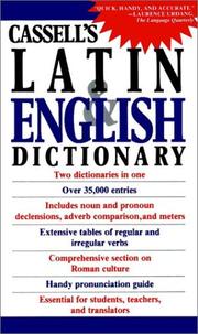 Cover of: Cassell's Concise Latin-English, English-Latin Dictionary by D. P. Simpson
